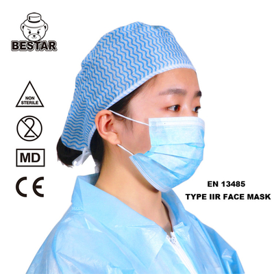 Wegwerfchirurgische Wegwerfgesichtsmaske der 3Ply gesichtsmaske-EN14683