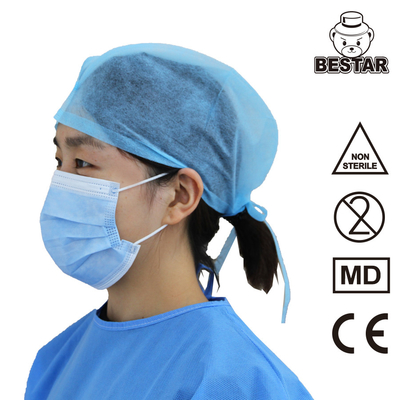 blaue Wegwerfmaske medizinische Schutz-Maske SPP des Virus-3ply