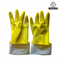 Haushalts-Latex-Handschuhe ODM scharen sich gelbe gezeichneten Gummihandschuh für Küche